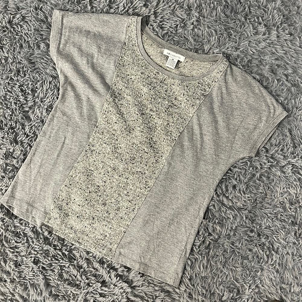 Liz Claiborne Two Toned Panel Top
